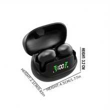 Ultra-Mini Invisible Wireless Earbuds, Peanut-Sized Bluetooth 5.3 Headphones With HD Digital Display, Microphone, Clear Calling, Noise Cancellation, Touch Control, Low Latency, Hi-Fi Sound Quality, Wear Detection, All-Day Comfort, Compatible With Various Devices, In-Ear Design, Portable Storage, Type-C Fast Charging, Extra-Long Standby Time - Multicolor - View 3