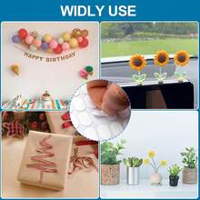 200pcs Double-Sided Sticky Dot Stickers, Oval Removable Sticky Tack, Waterproof Adhesive Dot Stickers Poster Tack For Wall Hanging Festival Decorations- Clear  Double Sided Nail Sticky Tack, Clear Nails Stand Sticky Tabs No Trace Poster Stickers For Festival Decoration Sticky Dot - 雙面膠200PCS - 查看 5