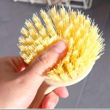 耐用厨房清洁刷，带加长手柄和悬挂设计 - 非常适合清洁不粘锅、油腻锅具和炉灶，提高厨房清洁效率，而不会弄脏双手。 - 彩色 - 查看 5