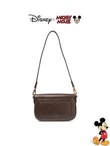 Disney Bolso cuadrado pequeño de alta gama con estilo retro de Mickey Mouse para mujer - Bolso de nicho de lujo para ir al trabajo, de hombro y cruzado - Multicolor - Ver 9