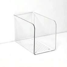 1pc/2pcs Clear Acrylic Bookends - Desktop Book & Document Organizer, Sturdy Book Stopper And File Holder For Students, Office & Home Desk - Clear - View 9
