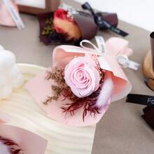 Boho Style Eternal Flower Small Bouquet Bouquets Bohemian Style Fall Flower Wedding Bouquets Bridal Bridesmaid Rustic Home Decor Valentine'S Day Souvenirs Mother's Day Wedding Decor - Pink - View 7