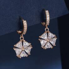 1件雪花元素女士优雅夹式耳环，日常佩戴饰品 - 耳環 - 查看 7