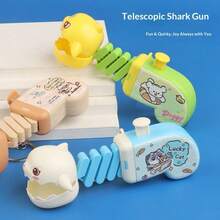1pc 2026 New Funny Retractable Shark Key Chain, Press To Extend Spring Mechanical Biting Pendant - Perfect Gift, Holiday Gift, Birthday Present, Interesting Gift - Multicolor - View 3