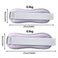 1/2个加重沙袋，可负重腿部和脚踝，适用于跑步、舞蹈和有氧训练 - 有氧运动器材 - 彩色 - 查看 2