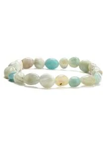 Asymmetrical Shaped Amethyst, Jade, Agate Beaded Bracelet - Bracelet - View 20