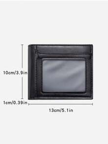New Stylish Men's Wallet, Business Casual Large Capacity Multi-Card Slots Leather Bifold Wallet For Young Adults And Students