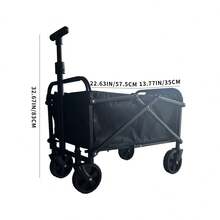 1件装折叠式露营车，户外手推车，可折叠多功能车，适用于露营、野餐、户外活动 - 彩色 - 查看 9