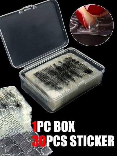 Självhäftande flikar Vattentäta Andningsbara Limflikar Dubbelsidiga Nagelgeléklistermärken Superklibbiga Lösnagellimklistermärken Transparenta Flexibla För Manikyr, Nagelkonstverktyg, Nagelverktyg, Nageltillbehör, 5/20/30/40 Ark Nagelgeléklistermärken, Geléklistermärken Med Förvaringslåda, Present Till Kvinnor, Flickor, Nagelkit, Nagelklistermärken