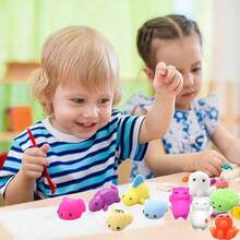 5/10/30/50/120pcs Foam Soft Squeeze Toys Party Favors, Mini Cute Soft Squeeze Toys For Classroom Prizes, Stress Relief Toys, Christmas Easter Egg Fillers Kids Gifts, Random Colors And Styles - Multicolor - View 10