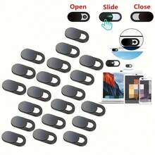 25/35/49pcs Black Lens Caps For Smartphones, Computers, Webcams + Camera Protection Covers + Privacy Stickers