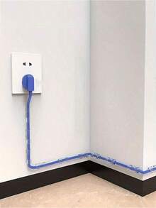 40/100个装粘性电缆夹，透明电线固定器，用于电源线管理，塑料电缆整理夹，适用于墙壁和桌子下方。 - 彩色 - 查看 1