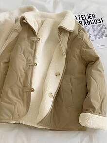 Women Overcoats - Khaki - View 3