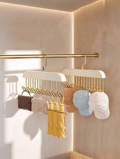 1/2 st multifunktionsgalge, BH- och linneförvaringsställ, sömlös torkställning, platsbesparande garderobsorganisatör för underkläder, BH:ar och linnen, snabbtorkande upphängningslösning, hållbar och rostbeständig, diskret förvaring under lådan eller i garderoben, perfekt för studentbostäder och lägenheter, ventilerande design, lättåtkomlig vertikal torkning, lätt, kompakt för små utrymmen, snygg garderob och effektiv tvättrutin