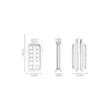 冰淇淋曲棍球制作器 带盖冰淇淋立方体托盘 大容量冰淇淋球形冰淇淋立方体制作器 时尚DIY冰淇淋立方体工具 冰淇淋托盘和收纳盒 万圣节和圣诞节礼物 - 彩色 - 查看 3