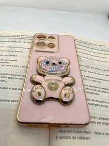 Phone Case Compatible With Moto G75 5G, Teddy Bear Design. - Baby Pink - View 6