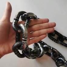 1pc Funny Dog Leash, Imitation Large Chain Dog Leash, Funny Dog Toy, Plastic Material, Suitable For Small Dogs & Cats, Pet Walking Equipment, Training Leash - Multicolor - View 8