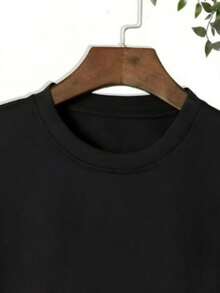 Men's Lion T-Shirt 100% Cotton - Black - View 3
