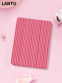 Stylish Pink Striped Design Flat Protective Case, Compatible With IPad 10.2", IPad (A16) 11", 11th Gen 2025 IPad 9th/10th, IPad Air 4th 10.9", Galaxy Tab S6 Lite 10.4", /, Anti-Drop, Pen Slot, Sleep/Wake Support, Romantic Gift - Màu đỏ - Xem 4
