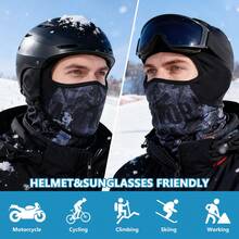 Stylish Printed Balaclava Ski Mask, Warm & Windproof, Comfortable Face Cover For Cycling, Skiing, Outdoor Activities In Winter - Multicolor - View 6
