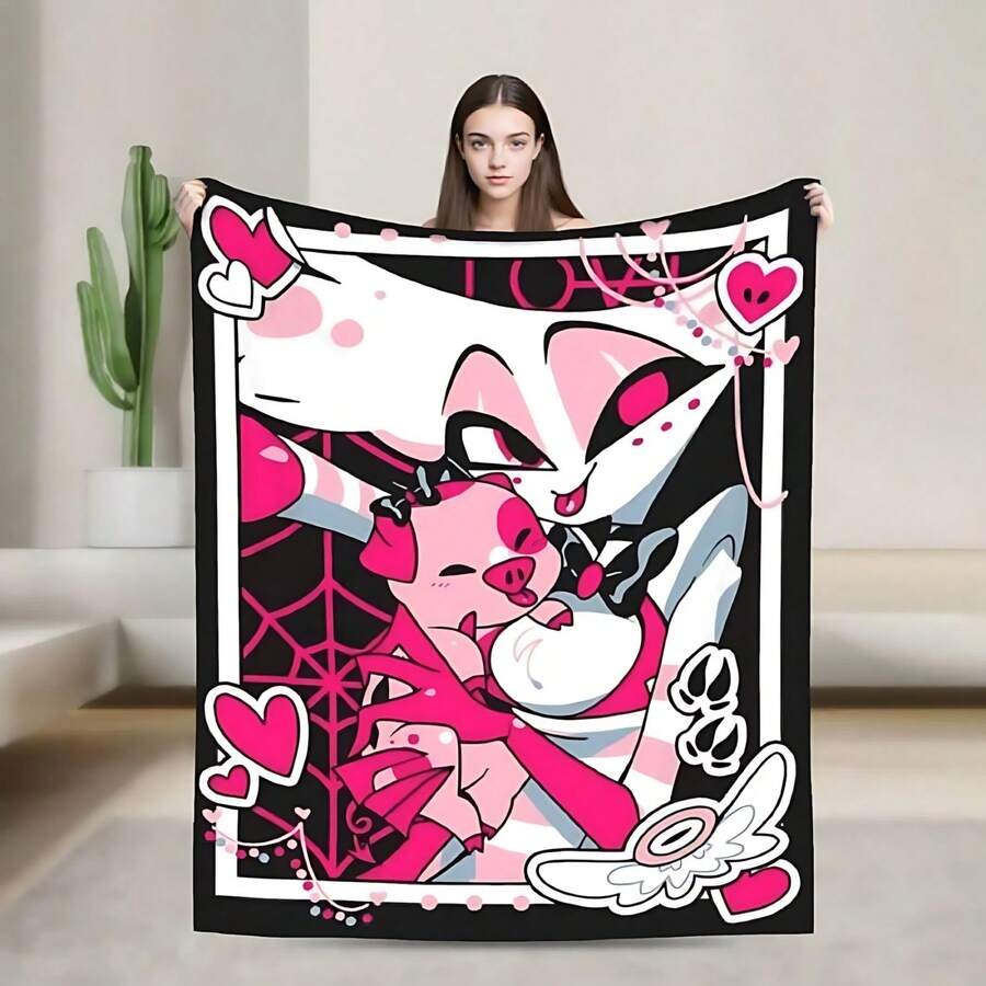 Flannel Throw Blanket,A-Amazing D-Digital Anime Circus Cozy Super Soft Flannel Blanket, Funny Game Theme Warm Throw Blanket For Living Room, Home Decor, Cozy Soft Flannel Blanket & Suitable For Birthday Anniversaries, Valentine's Day, Thanksgiving, Christmas, Halloween, Wedding, New Year Gifts Provide Personalized Ideal Gifts For Her, Him, Family Members, Boyfriends, Girlfriends, Fathers, Family Members, Mothers, Lovers, Daughters, Sons, Grandfathers, Grandmothers, Friends, Classmates And Pets. Sofa, Bed, Car, Bedroom, Living Room, Office, Outdoor Camping, Beach, Wall Decoration, Bedroom Decor, Halloween Blanket, Fall Decor, Fall Decorations For Home, Christmas Party Theme Blanket, Christmas Decor, Office Decoration - multicolour 7 - 查看 1