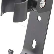 Soporte de cabezal de ducha de bao montado en la pared de acero inoxidable ajustable de aluminio Black Space - como se muestra en la figura - Ver 8