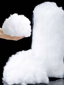 1件750克高品质填充物，超细羽绒棉，真空压缩丝棉，聚酯纤维填充物，适用于枕头、靠垫、编织娃娃、钩编、工艺品、毛毡、填充物、艺术与手工艺品、DIY填充物、毛绒玩具、枕头填充物，也适用于猫窝、狗窝、豆袋沙发等。 - 彩色 - 查看 1