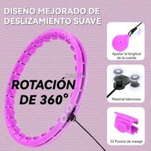 con Peso para Pérdida de Peso, Aro Fitness Infinito de 26 Eslabones (56 Pulgadas), Ideal para Mujeres Adultas - Morado - Ver 4