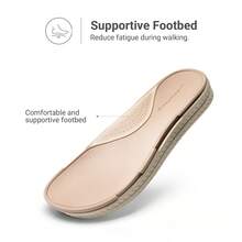 Women Water Sandals Comfortable Flat Sandals Beach Platform Dressy Summer Casual Walking Shoes - Tất cả màu đen - Xem 4