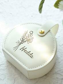 狗狗图案个性化戒指盒，狗狗图案戒指托，订婚戒指盒，宠物求婚戒指枕，独特求婚礼物，结婚戒指托，送给她的订婚礼物，定制戒指收纳盒，戒托配饰，订婚戒指托，宠物求婚戒指枕，独特情侣礼物，送给她的浪漫礼物 - 彩色 - 查看 7