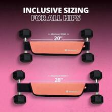 Premium Hip Thrust Belt - Adjustable Exercise Belt Glutes Squats, Hip Thrust Pad Comfort, Versatile Gym Equipment Home - Weightlifting Belt Support Women - Hồng - Xem 7