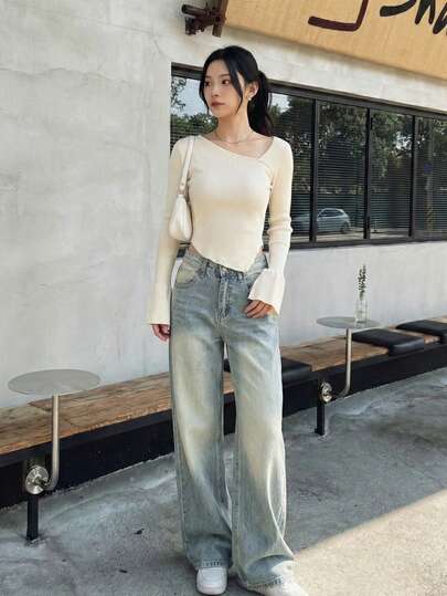 百搭 | 时尚 | 秋冬女士破洞牛仔裤