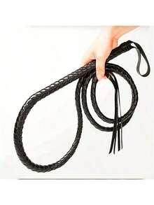 1pc Crafted With Premium Imitation Leather, This Western-Style Long Whip Captures The Rugged Aesthetic Of Traditional Cowboy Gear While Offering Enhanced Durability And Weather Resistance. - Multicolor - View 12