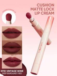 JUDYDOLL 气垫哑光唇釉，海外哑光唇釉，24小时持久不脱妆，防水，滋润哑光妆效，抚平唇纹，小众品牌，使用方便 - N110 VINTAGE WINE - 查看 1