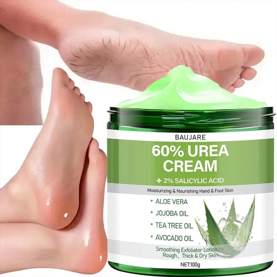 60%尿素乳霜 + 2%水杨酸，滋润滋养手足肌肤，蕴含芦荟、荷荷巴油、茶树油、鳄梨油，柔滑去角质乳液，适用于粗糙、厚实、干燥肌肤。 - 香 - 查看 1