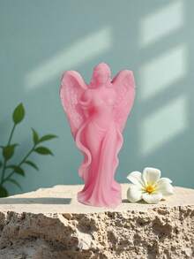 1pc Angel Shaped Handmade Candle, Suitable For Home Decor, Church, And Gifts - Multicolor - View 13