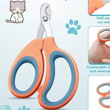 1pc Stainless Steel Pet Nail Clipper, Easy To Use And Clean, Suitable For Cats, Dogs, Rabbits, Birds - Multicolor - View 17