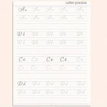 32頁成人書法描紅練習本：現代草體、手寫字體與名句練習紙，提升書寫技巧 | 優雅字體書法藝術，適合初學者與愛好者，返校季 - 橘色 - 查看 3