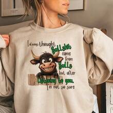 1pc  1/2/3PCS Funny Cow Slogan Design DIY Clothes Iron-On Stickers, Heat Transfer Prints, Suitable For T-Shirts, Jeans, Backpacks, And Garment Decoration - 彩色 - 查看 5