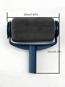 1个大号自粘式油漆滚筒刷，墙面油漆刷，乳胶漆墙面刷 - 耐用塑料墙面油漆配件，单支大号滚筒刷带接缝