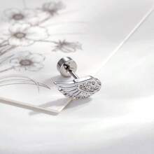 Creative Wings Ear Bone Nails - 右邊單隻耳骨釘 - 查看 1