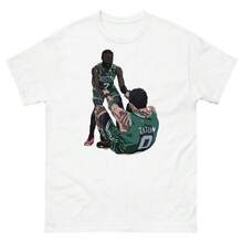 Jaylen Brown Cartoon T-Shirt And - White - View 4