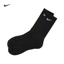 Nike 3双耐克高帮运动袜，男女通用，加厚毛巾底，透气，四季皆宜，白色SX7664-100，黑色SX7664-010 - 黑色長筒SX7664-010 - 查看 4