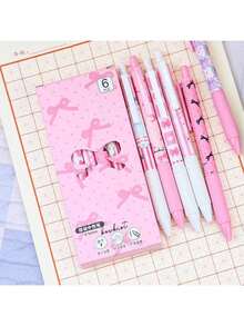 Pink Bow Pencil Pouch Cute Large Pencil Case Organizer Multifunctional Big Capacity Pencil Pouch With 3 Compartmens, Aesthetic School Supplies Pencil Bag For Office Travel Men Women Pull-Out Large-Capacity Pen Bag With Shoelace Handle,Back To School Supplie Essentials Office Supplies Valentine's Day Gifts,Stationery - Multicolor - View 17