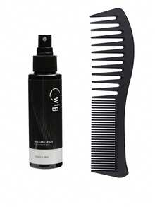 Professional Wig & Real Hair Care Set - Easily Detangles, Smoothens Frizz, Repairs Damaged Wigs, Leaving Them Soft And Silky. The Set Includes A No-Rinse Hair Spray And A Dual-Purpose Wide-Tooth Comb. The Lightweight, Non-Greasy Formula Enhances Shine And Silkiness, Extending The Lifespan Of Synthetic Fiber And Human Hair Wigs. Suitable For Daily Wear, Cosplay, Parties, Salon Styling, Hair Care, Travel, And Long-Term Wig Maintenance. - 100ml - 查看 12