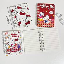 4本Hello Kitty迷你笔记本，Sanrio A7迷你笔记本，可爱迷你笔记本，饰有Melody图案，口袋大小，方便携带，适合作为圣诞节、万圣节、中国新年礼物、派对礼品。也适合学校、文具、节日礼物、返校季、情人节、计划本、口袋日记、笔记本、学生日记本等。 - 查看 3