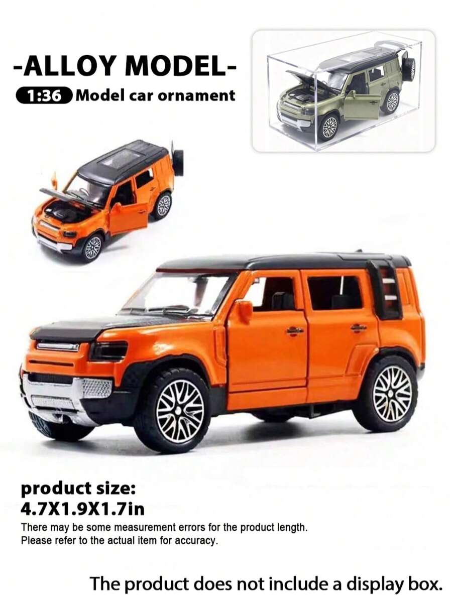 Alloy Off-Road Vehicle Model Decoration, Simulation Car Model, Cake Decorative Headpiece, Holiday Gift, Collectible - Multicolor - View 1