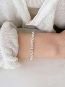 925 Sterling Silver Phoenix Tail Chain Bracelet, Minimalist & Fashionable, Suitable For Women's Daily Wear, Valentine's Day Gift