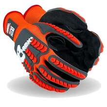 CYPNMagid Glove and Safety T-REX - Guantes resistentes a los impactos 9/L 1 par resistentes a las perforaciones guantes de trabajo resistentes con agarre carcasa naranja TPR gris agarre de nitriloFashion - 224425808 - Ver 2