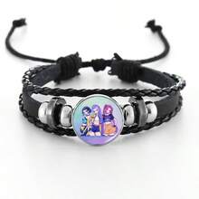 1pc Fashion Witch Hunting Bracelet, Time Stone Wristband, Unisex Braided Black Rope Bracelet Accessory - Multicolor - View 27